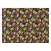 Nappe Goldfinches dans le jardin sur noir (Devant (Horizontal))