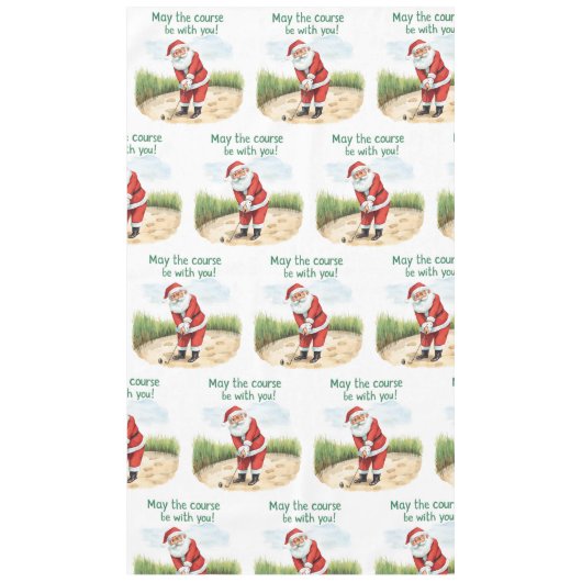 Nappe Golf Que le parcours soit avec vous Noël Père Noël (Devant)
