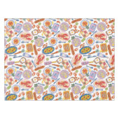 Nappe Gourmet Bites Food Pattern Pastel Kitchen  (Devant (Horizontal))