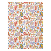 Nappe Gourmet Bites Food Pattern Pastel Kitchen  (Devant)