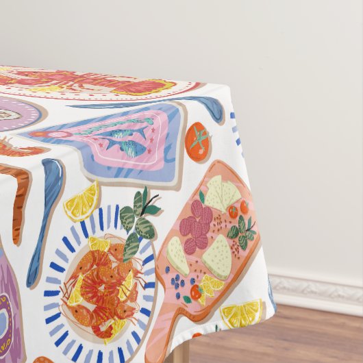 Nappe Gourmet Bites Food Pattern Pastel Kitchen  (In Situ)