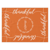 Nappe Grâces Script Brûlé Orange Thanksgiving (Devant (Horizontal))