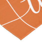 Nappe Grâces Script Brûlé Orange Thanksgiving (Angle)