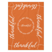 Nappe Grâces Script Brûlé Orange Thanksgiving (Devant)