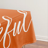 Nappe Grâces Script Brûlé Orange Thanksgiving (In Situ)