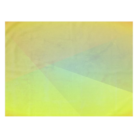 Nappe Gradation géométrique jaune moderne (Devant (Horizontal))