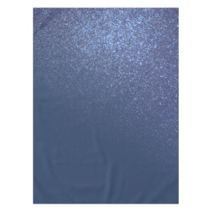 Nappe gradient diagonal de la Sparkly Navy Blue Glitter
