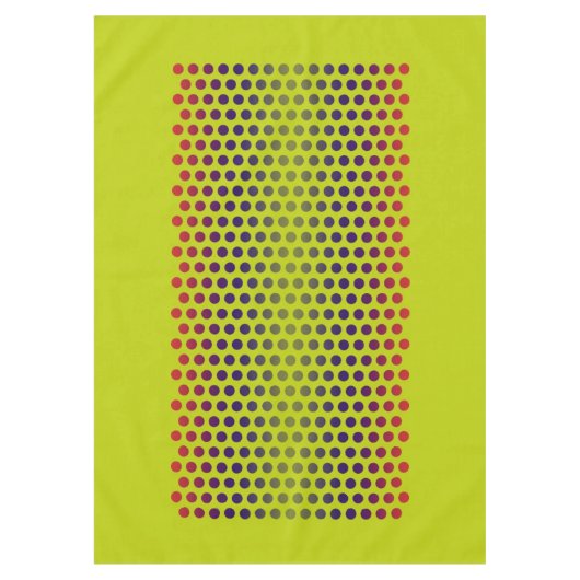 Nappe gradients pois vert rouge bleu + vos idées (Devant)