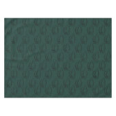 Nappe Graduation 2024 Casquette Motif noir et vert (Devant (Horizontal))
