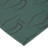 Nappe Graduation 2024 Casquette Motif noir et vert (Angle)