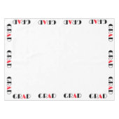 Nappe Graduation rouge noir moderne (Devant (Horizontal))