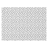 Nappe Graines de Marque Libre Noir et Blanc Cassé (Devant (Horizontal))