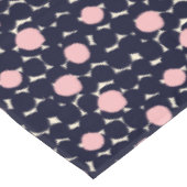 Nappe Grand motif de point bleu et rose (Angle)