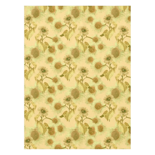 Nappe Grand Motif de tournesol (Devant)