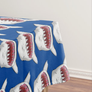Nappe Grand requin blanc moyen dessin animé