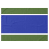 Nappe Grand Royal Blue Centre Forêt Green Stripes (Devant (Horizontal))