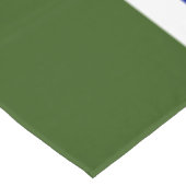 Nappe Grand Royal Blue Centre Forêt Green Stripes (Angle)