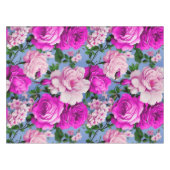 Nappe Grande Fleur Rose rétro violet (Devant (Horizontal))