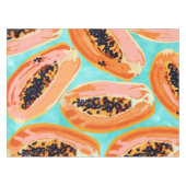 Nappe Grande Peinture aquarelle Papaya, Fruits tropicaux (Devant (Horizontal))