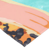 Nappe Grande Peinture aquarelle Papaya, Fruits tropicaux (Angle)