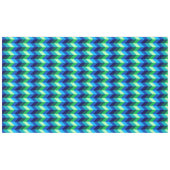 Nappe grande taille à chevrons ombrés bleu-vert (Devant (Horizontal))