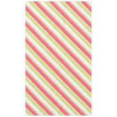 Nappe Grandes lignes modernes rose et vert (Devant)