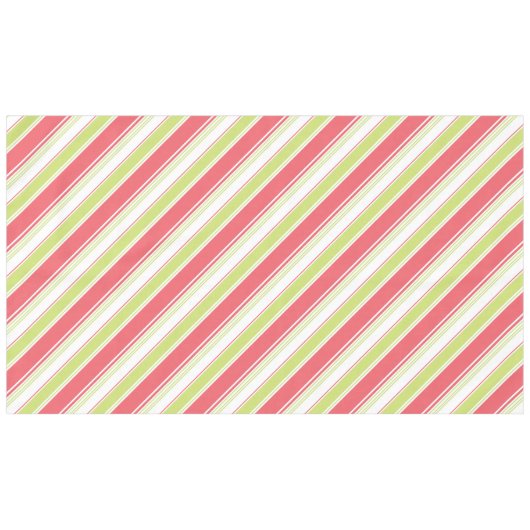 Nappe Grandes lignes modernes rose et vert (Devant (Horizontal))