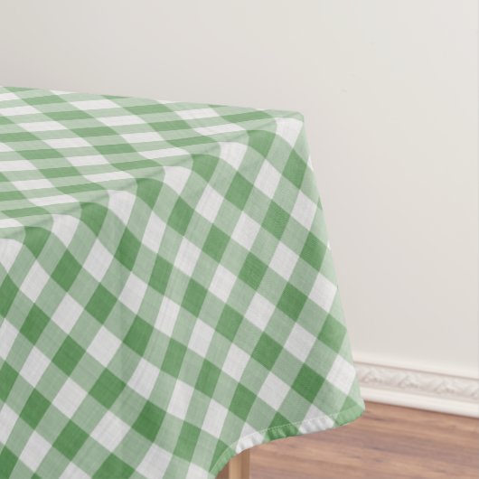 Nappe Grands chèques En vichy verts/blancs Motif géométr (In Situ)