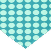 Nappe Grands points rétro - turquoise et aqua (Angle)