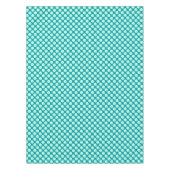 Nappe Grands points rétro - turquoise et aqua (Devant)