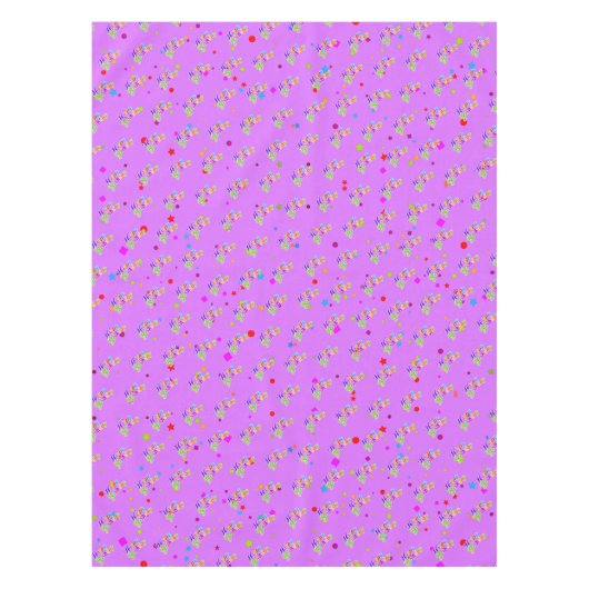 Nappe Graphique d'anniversaire en couleurs multiples et  (Devant)