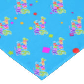 Nappe Graphique d'anniversaire multicolore heureux sur b (Angle)