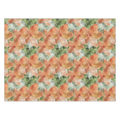 Nappe Graphique en aquarelle florale tropicale Tangérine (Devant (Horizontal))