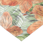 Nappe Graphique en aquarelle florale tropicale Tangérine (Angle)
