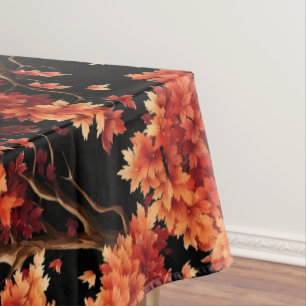 Nappe Graphique Motif sans couture Red Fall Maple Tree
