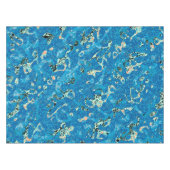 Nappe Graphisme bleu orange noir pointé Abstraction (Devant (Horizontal))