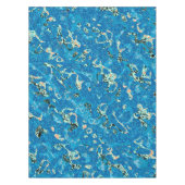Nappe Graphisme bleu orange noir pointé Abstraction (Devant)