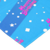 Nappe Graphisme Joyeux Anniversaire Violet Amusant sur F (Angle)