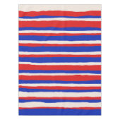 Nappe Gras Serrate Stripe Motif Bleu Bleu Rouge (Devant)