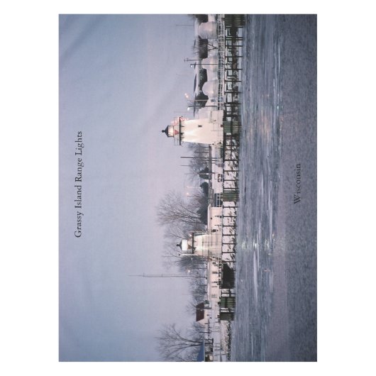 Nappe Grassy Island Range Éclairage tissu de table (Devant)