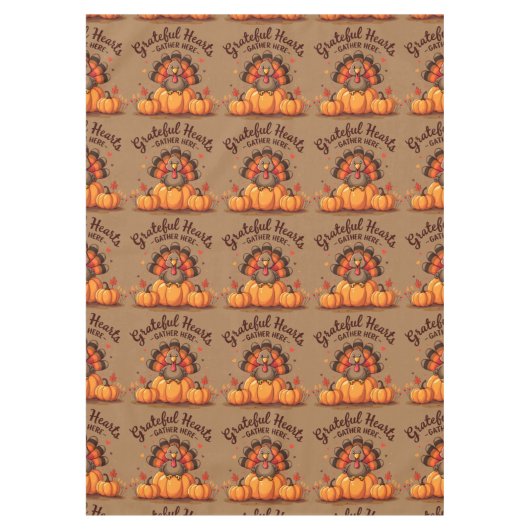 Nappe Grateful Hearts Thanksgiving Turkey (Devant)