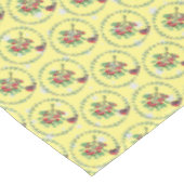 Nappe Gray Star Jaune Rouge Robin Wreath Noël (Angle)
