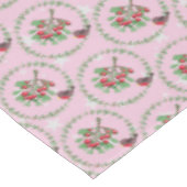 Nappe Gray Star rose rouge Robin Wreath Noël (Angle)