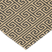 Nappe Grec Meander Carré clé H Motif Brown (Angle)
