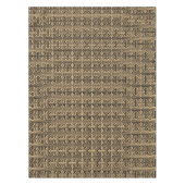 Nappe Grec Meander Carré clé H Motif Brown (Devant)