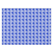 Nappe Grec Meander Key Waves Motif Bleu (Devant (Horizontal))