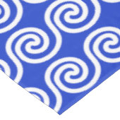 Nappe Grec Meander Key Waves Motif Bleu (Angle)