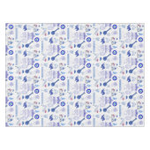 Nappe Grèce Bleu et Blanc (Devant (Horizontal))