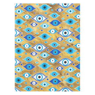 Nappe Grèce Mati Mataki - motif des yeux malveillants d