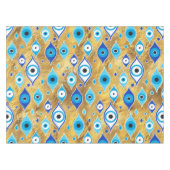 Nappe Grèce Mati Mataki - motif des yeux malveillants de (Devant (Horizontal))